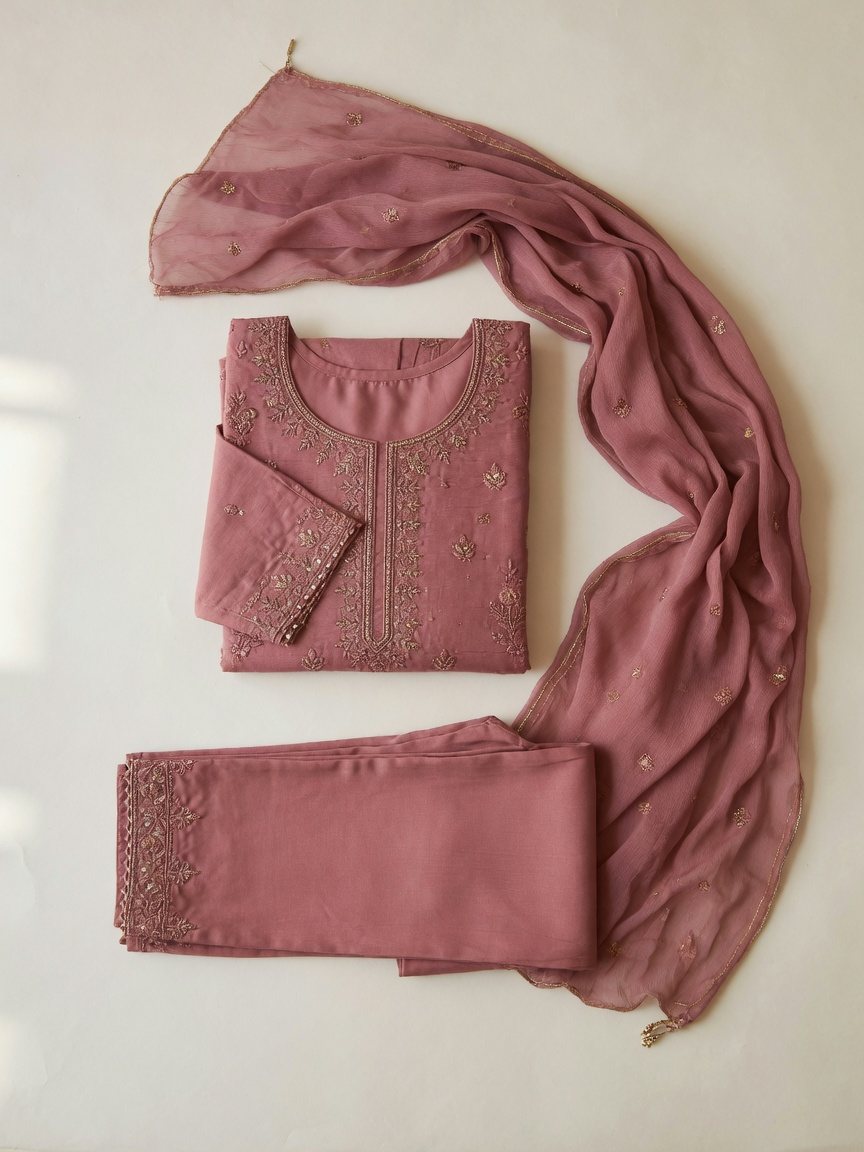 Three Piece Set — Dusty Rose